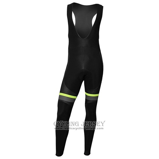 2019 Cycling Jersey Nalini Black Green Long Sleeve And Bib Tight